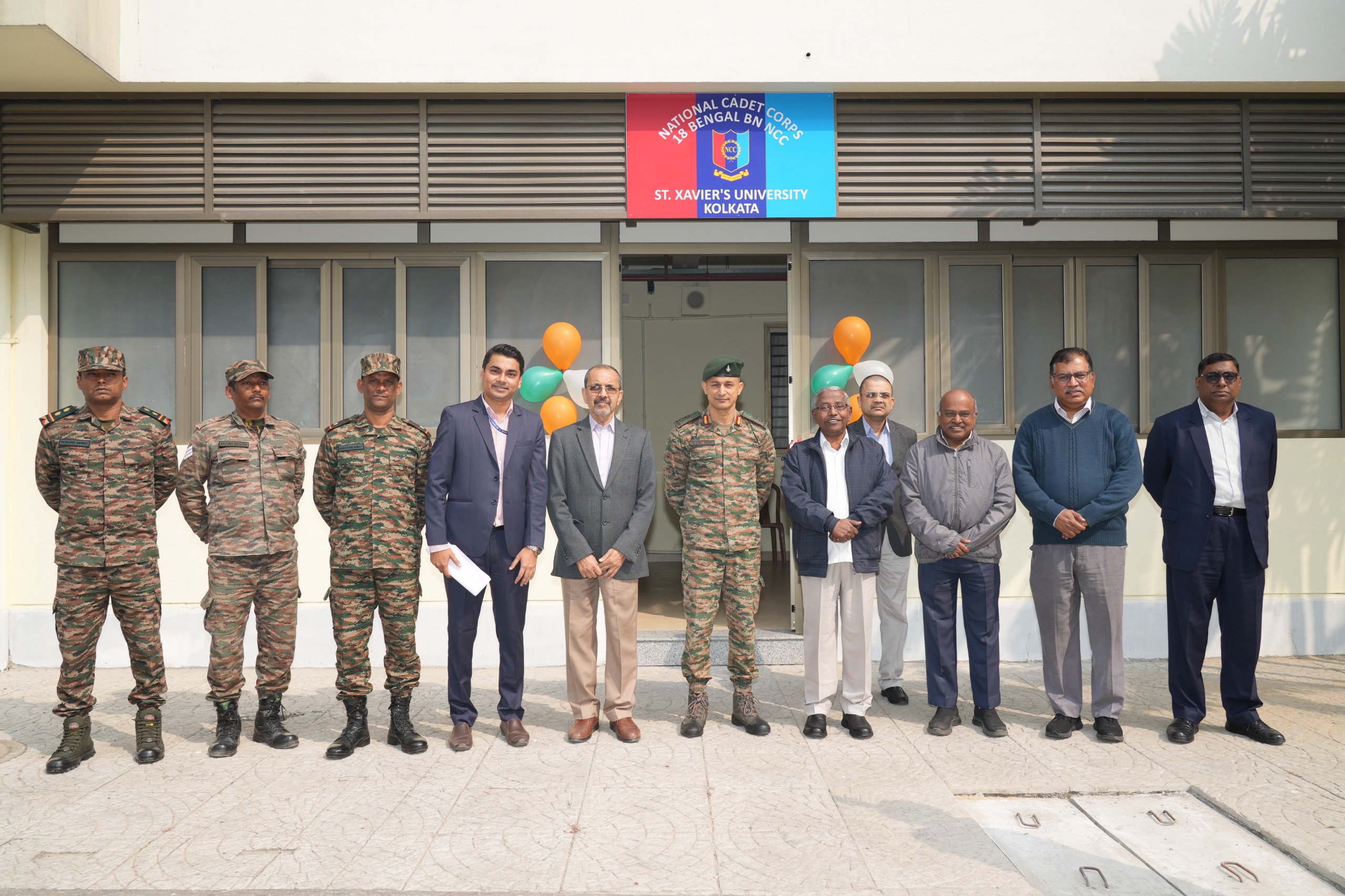 Inauguration of NCC Unit at St. Xavier’s University, Kolkata.