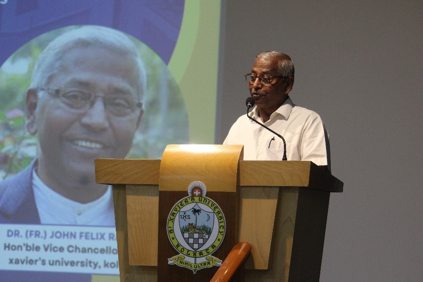 Father Felix Raj delivers special lecture on development economics