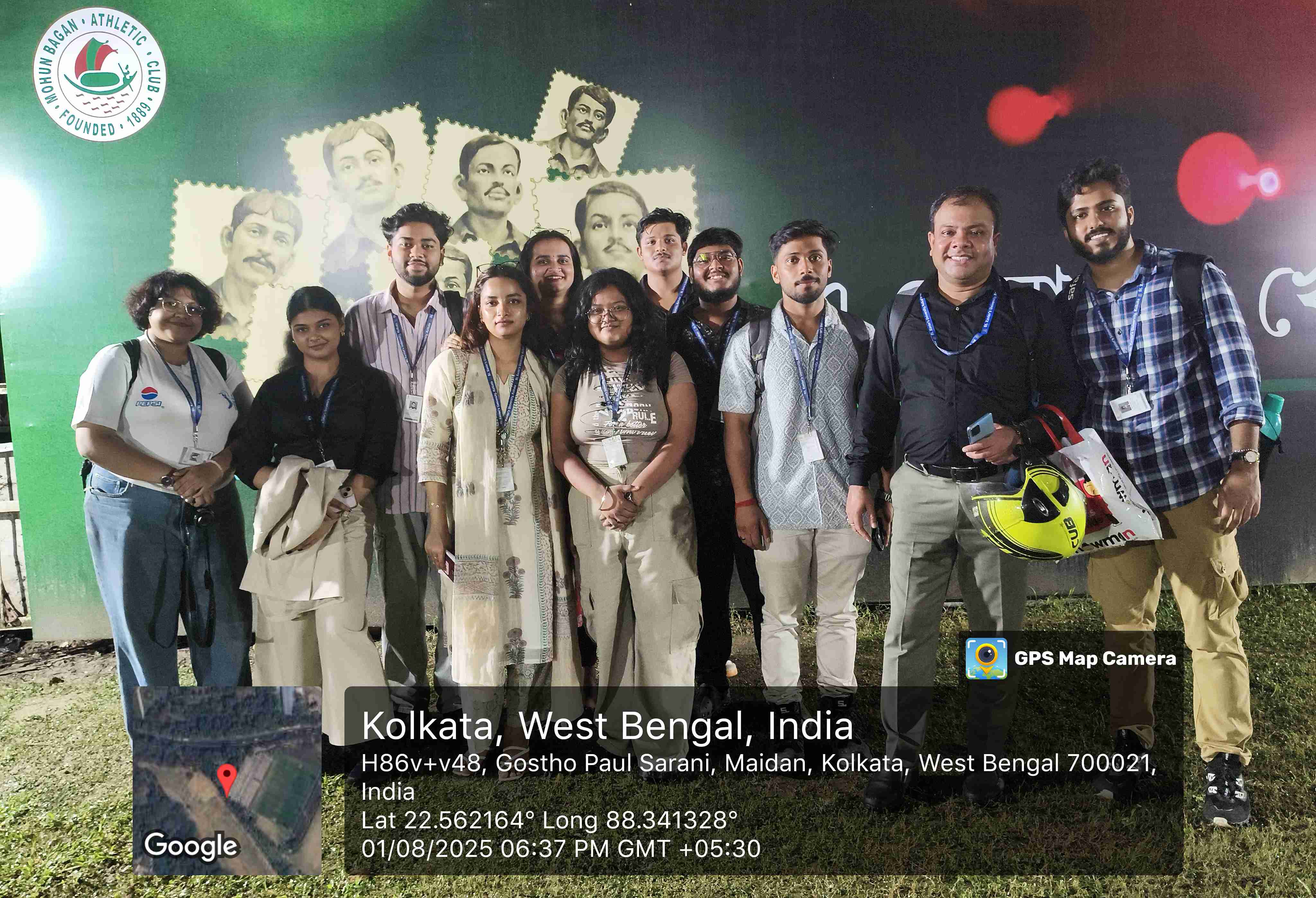 Xaverian sports enthusiasts visit Mohun Bagan club