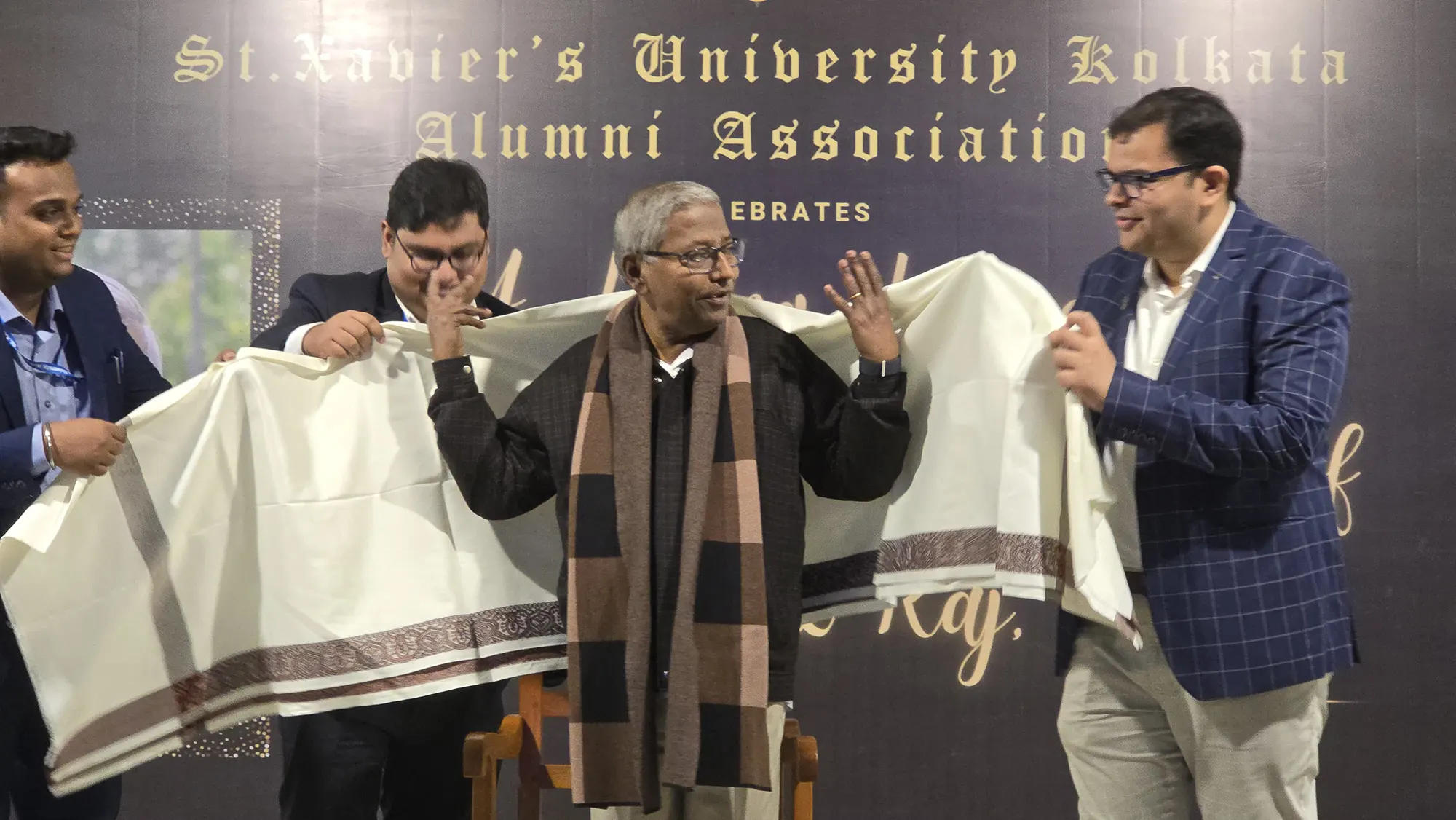 SXUKAA celebrates culmination of Fr. Felix Raj's Golden Jubilee of Jesuit life