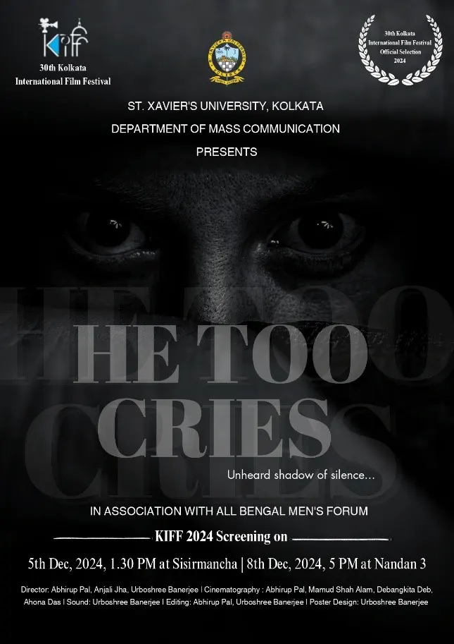 Documentary ‘ He Too Cries: Unheard Shadow of Silence’ selected for prestigious IKFF